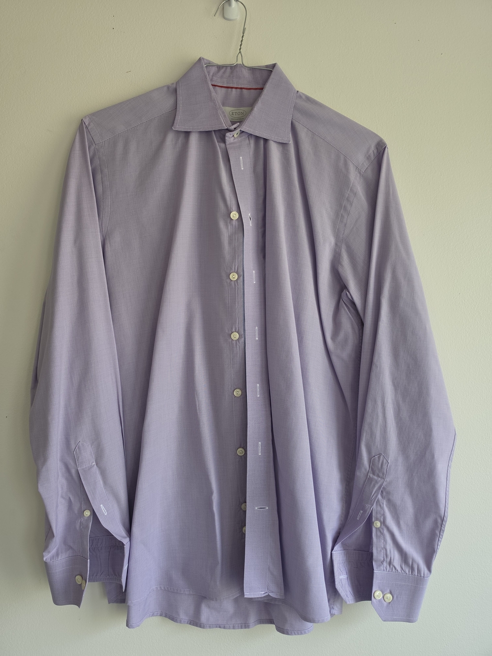 Eton Lavender Dress Shirt Contemporary Trunk Club 16/41 Cotton Luxury